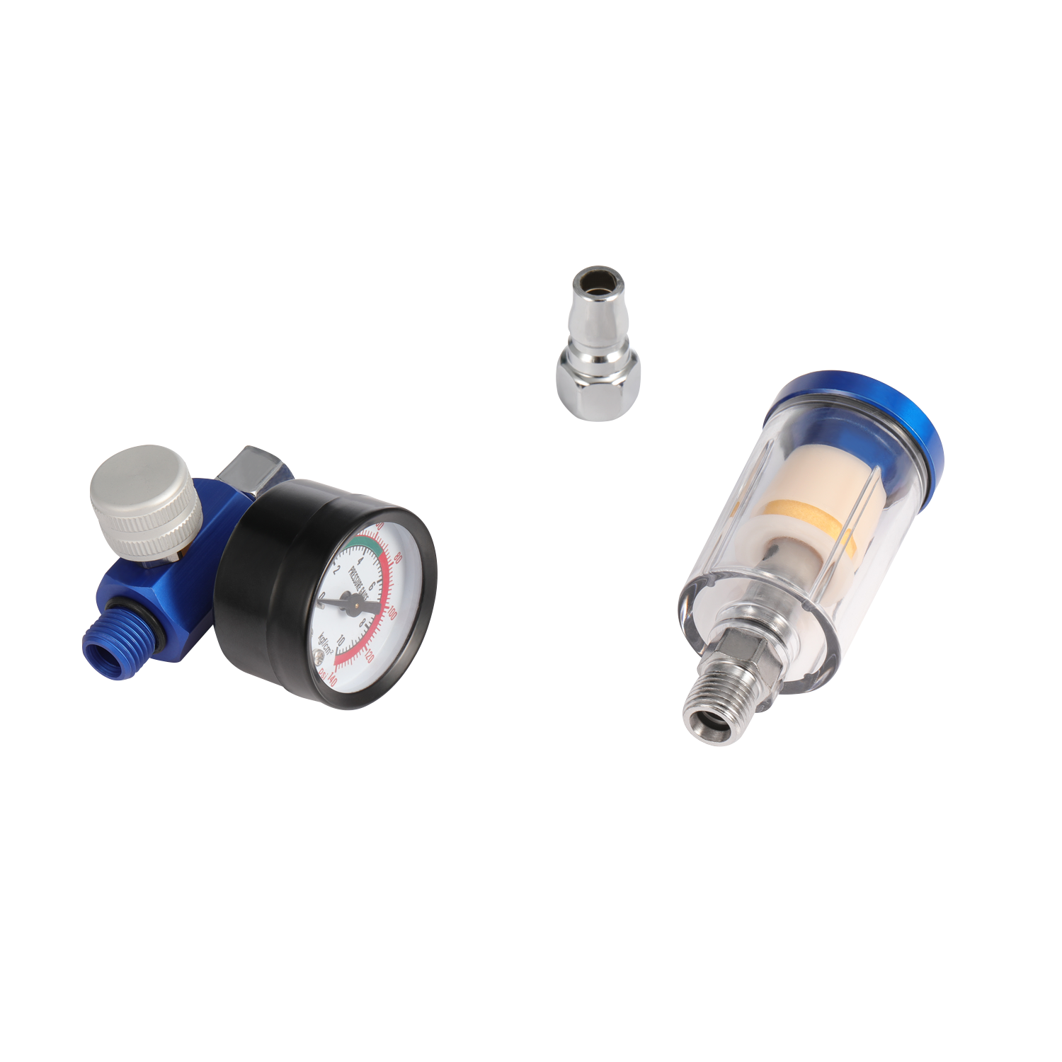 1/4" Spray Gun Air Regulator Gauge Air Pressure Regulator Paint Gun