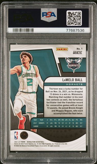 LaMelo Ball 2021 Panini Revolution Galactic #1 PSA 9 MINT