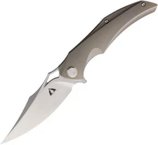 CMB Made Knives Prowler 3.75" M390 Stainless Blade Gray Folding Knife - CMB02G