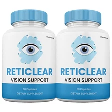 Reticlear Vision Capsules, for Vision, Clarity & Eye Health Support (2 Pack)