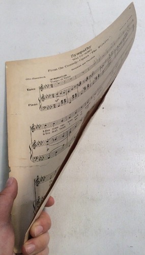 Sympathy Waltz Song 1912 Rudolf Friml Otto Hauerbach SheetNoteMusic - Picture 3 of 12