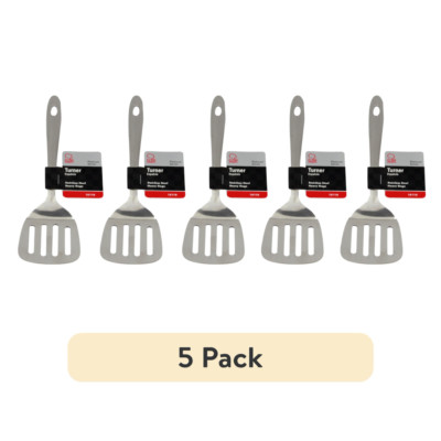 Chef Craft Select Stainless Steel Turner   9.5'' Slotted Spatula, Durable & Sleek
