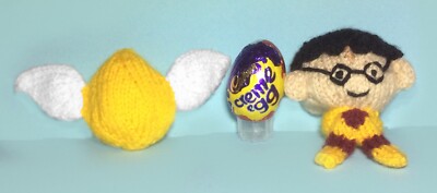STRICKANLEITUNG - Zauberer inspiriert Schokoladenhülle Ostern Creme Ei