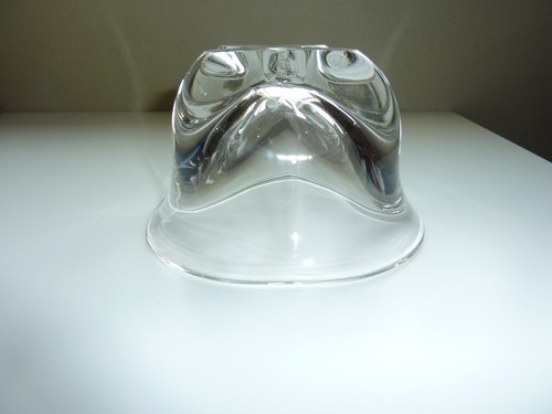 Orrefors Edward Hald Pinched Base Crystal Console Square Bowl 6” Clear Exc. Cond - Picture 4 of 4