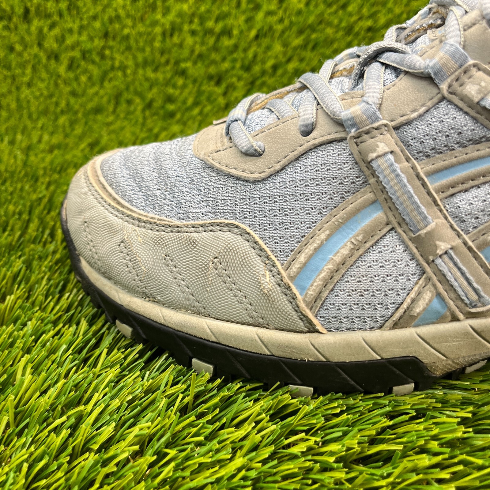 Asics Gel Yama Womens Size 10 Gray Blue Athletic Running Walking Shoes Sneakers