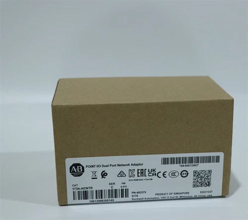 New Sealed Allen-Bradley 1734-AENTR SER B Point I/O Dual Port Adaptor Module - Picture 2 of 3