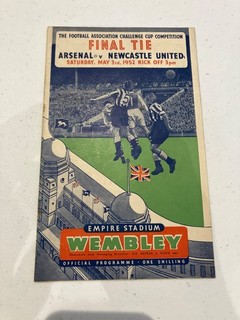 FA Cup Final Football Programme 1952 Arsenal vs Newcastle United