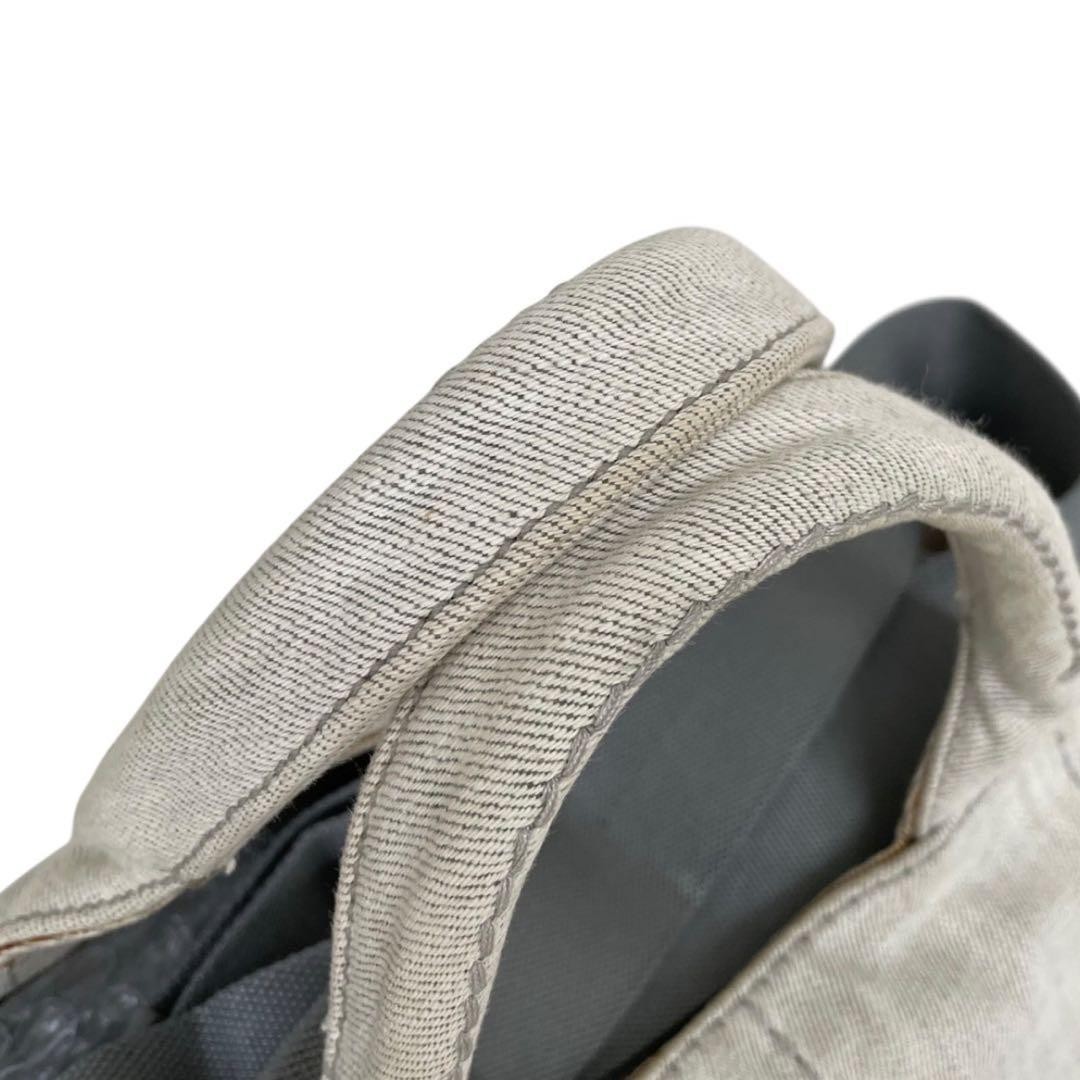 PRADA Canapa M Tote 2way White Shoulder Bag 5053 thumbnail 5