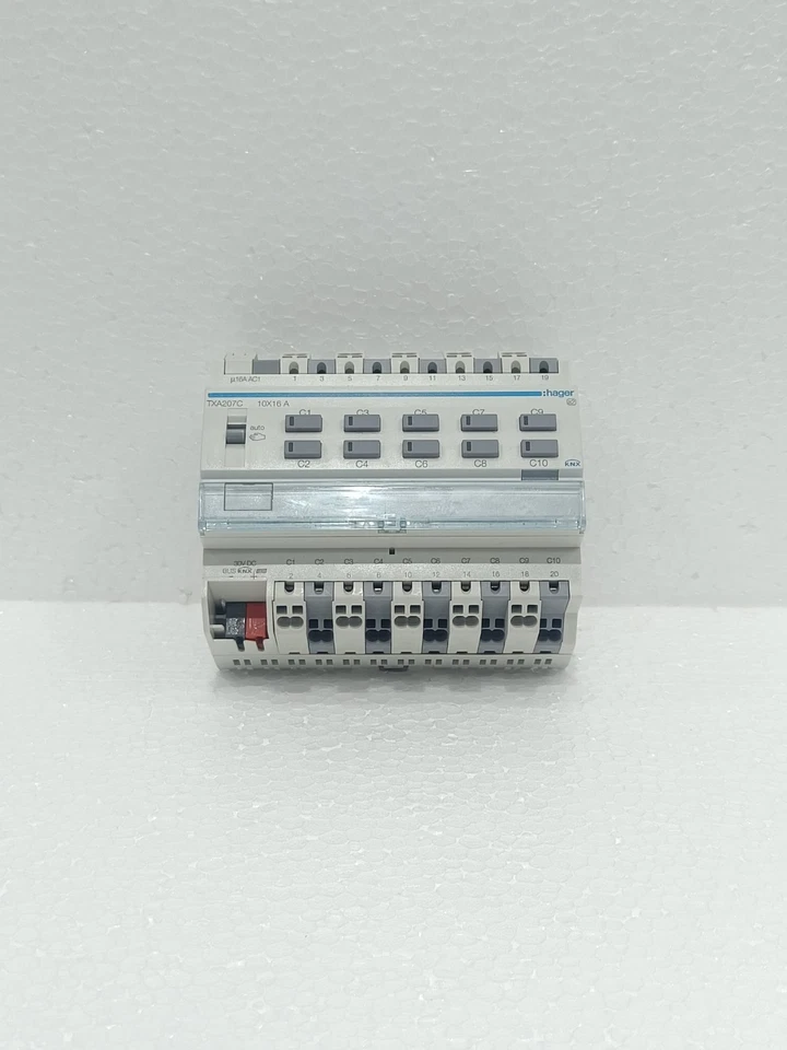 HAGER TXA207C KNX 10x16A 230V SWITCHING ACTUATOR MODULE | SMART BUILDING SYSTEM - Image 4 of 4