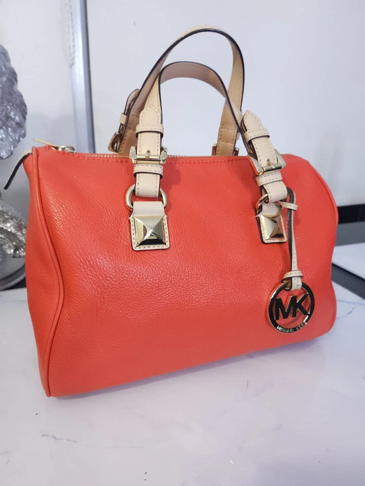 Michael Kors Bag Grayson Barrel Handbag womens orange - Image 2 of 4