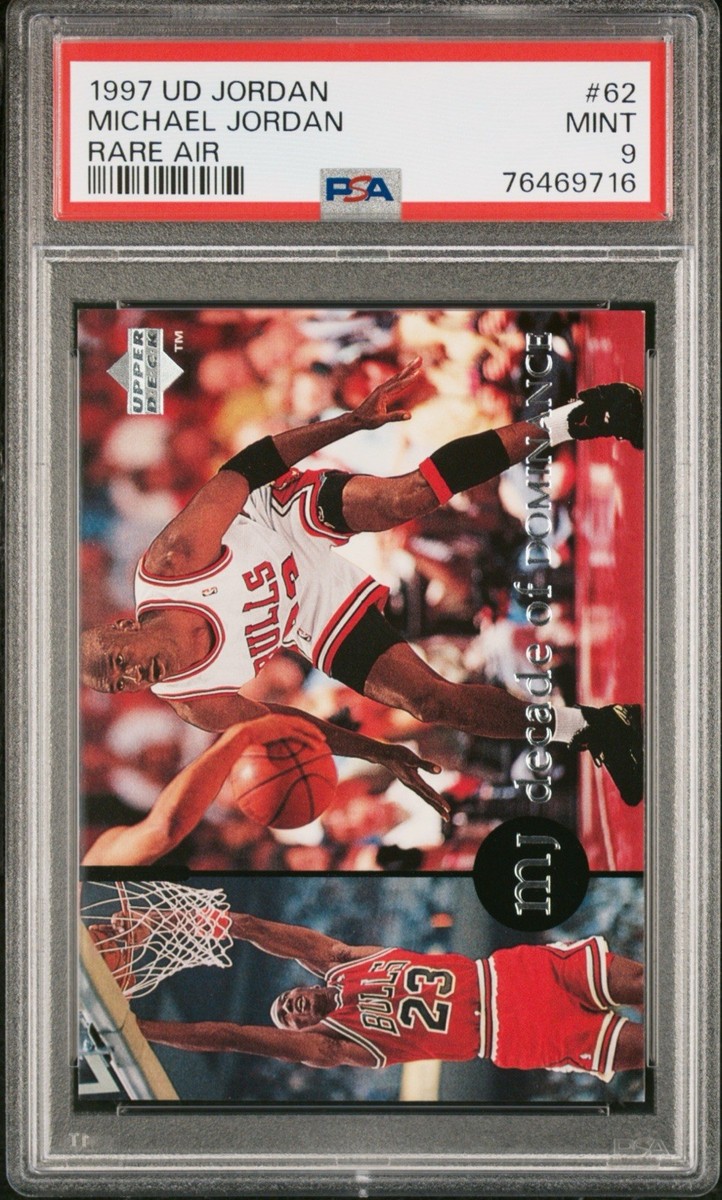 1997 Upper Deck Michael Jordan Rare Air #62 PSA 9 Mint HOF