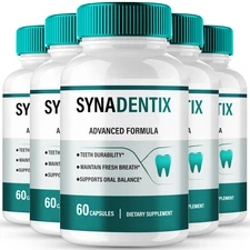 (5 Pack) SynaDentix Capsules, Syna Dentix Oral and Dental Health Support