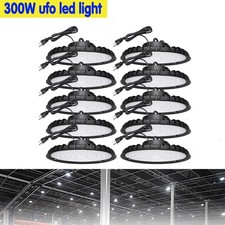 10Pack 300W UFO Led High Bay Light Commercial Industrial Warehouse Factory Light
