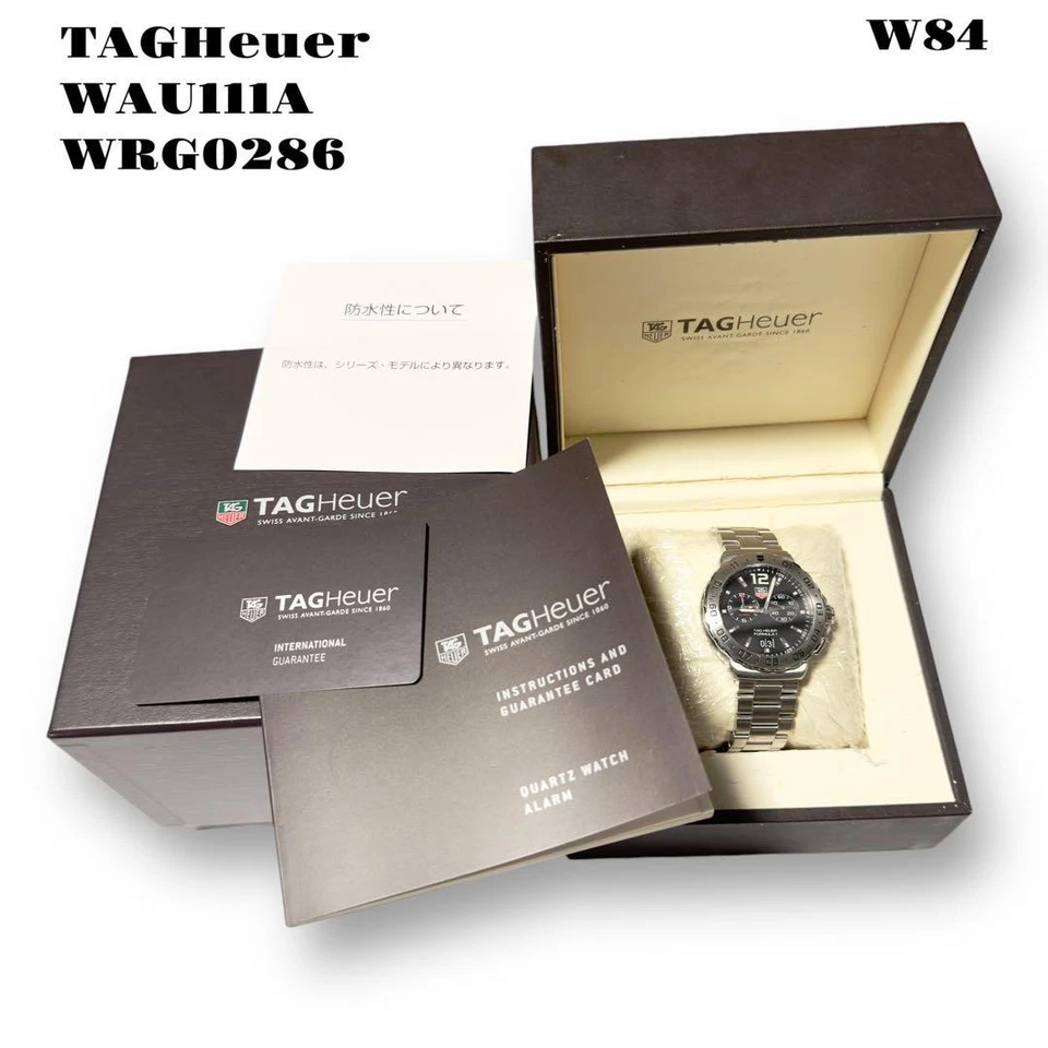 TAGHeuer Formula 1 WAU111A Chronograph Watch Black Dial Silver Band - Image 2 of 4