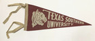 1950s Texas Southern University Tigers 13 1/2" Small Felt Football Pennant — photo 2