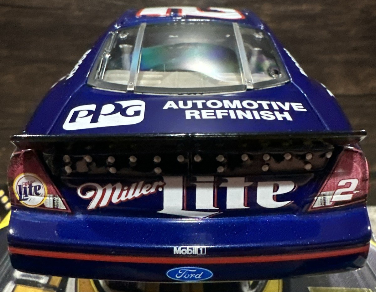 2000 Rusty Wallace #2 Miller Lite Ford Taurus 1/24 Action Elite