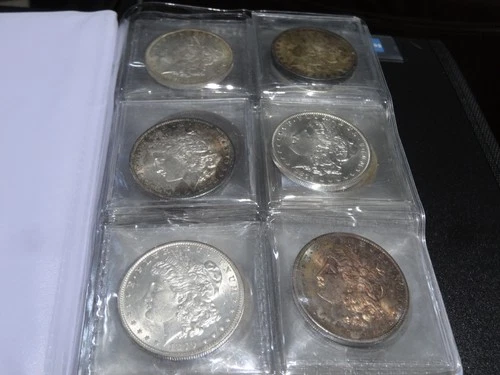 USA SILVER MORGAN DOLLAR COLLECTION 1878 to 1921 BRILLIANT UNCIRCULATED, CHOICE