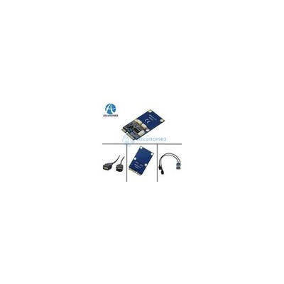 Mini PCIe PCI-E to USB Adapter mPCIe to 5 Pin 2 Ports Dual USB2.0 Converter Card