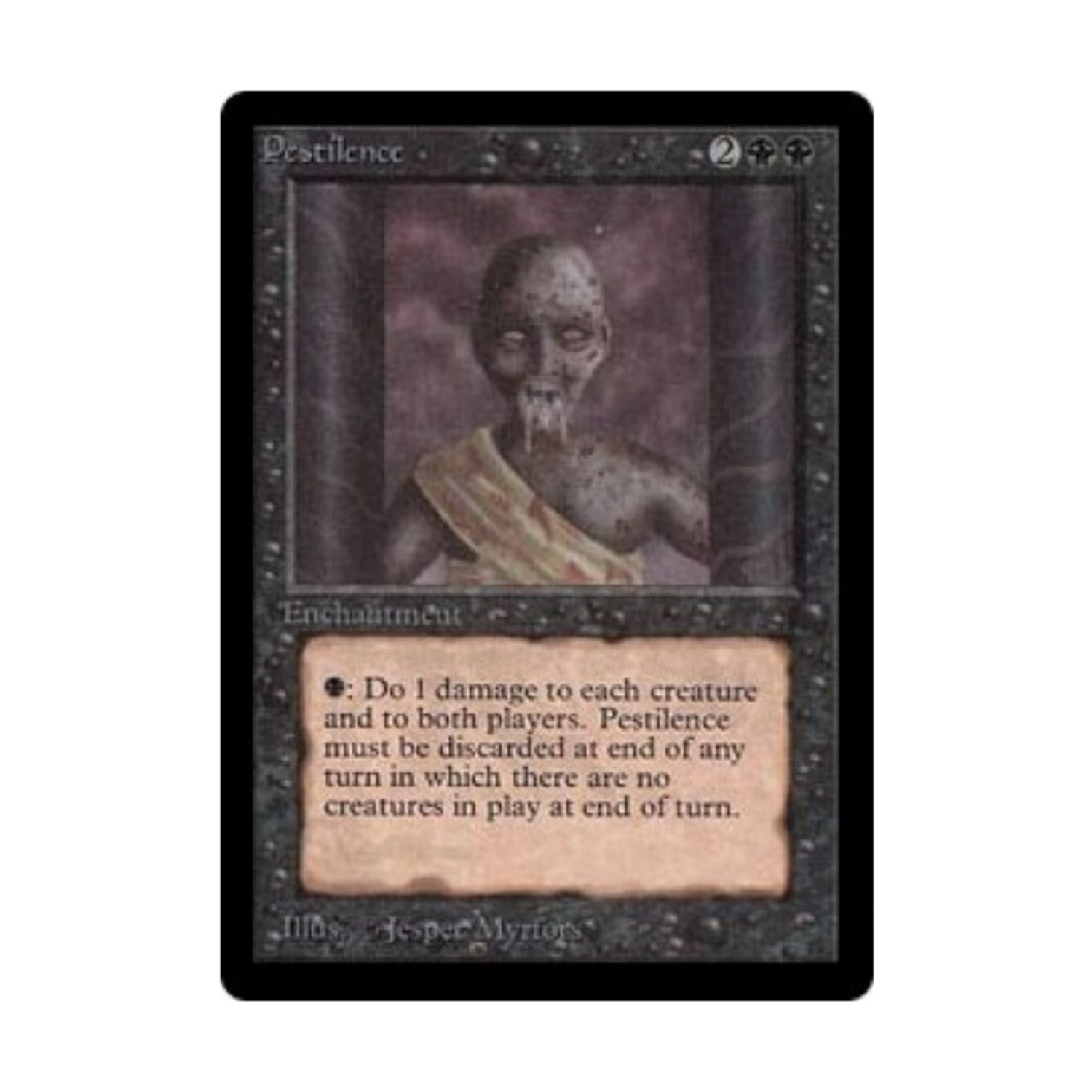 WotC MtG Beta Pestilence (C) VG