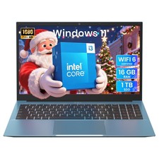 2026 SGIN 15.6" Laptop Win11 Intel i3 16GB RAM 1024GB SSD Wi-Fi 6 RJ45 USB-C