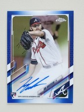 2021 Topps Chrome - Rookie Autographs Ian Anderson #RA-IA Blue Refractor /150