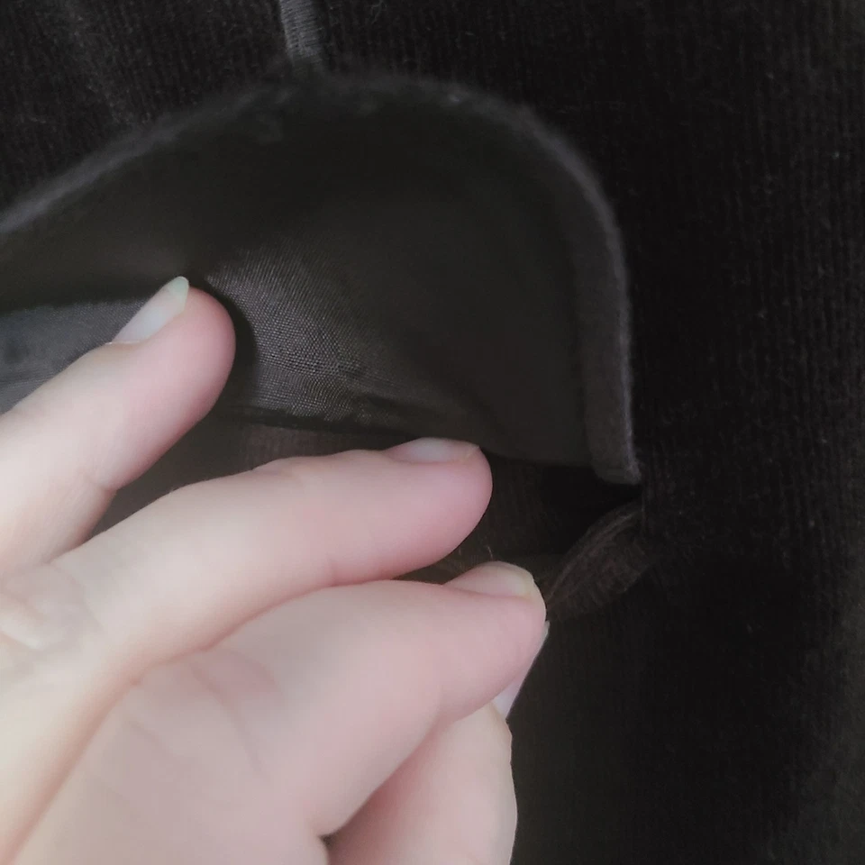 Jaqueta Blazer Veludo Veludo Madison Studio Vintage Tamanho G 14 Marrom Escuro Y2K Clássica - Imagem 3 de 4