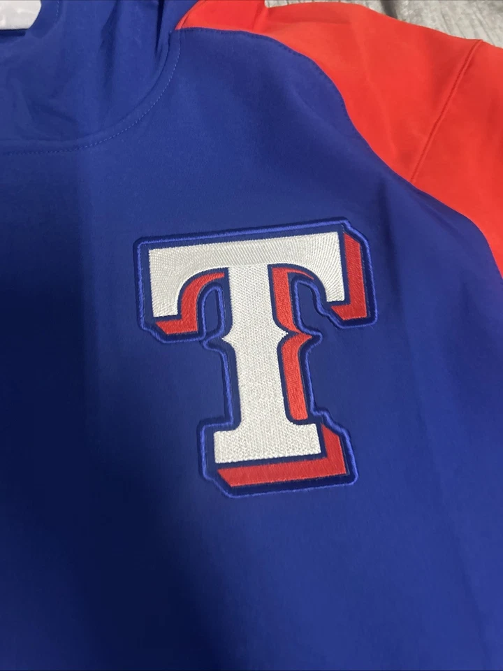 NWT Men’s Nike Texas Rangers Dugout Jacket XXL Blue Red Full Zip 2X - Image 2 of 4