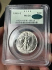 1945-S PCGS MS66 CAC Walking Liberty Half Dollar Old Green Holder