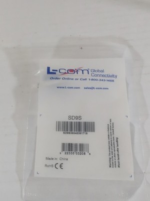 Lot of 17 L COM L-COM SD9P Solder Cup D-Sub Connector, DB9 Male Lot Of 17
