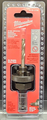 Milwaukee 49-56-9100 Quick Change 7/16'' Hole Saw Arbor