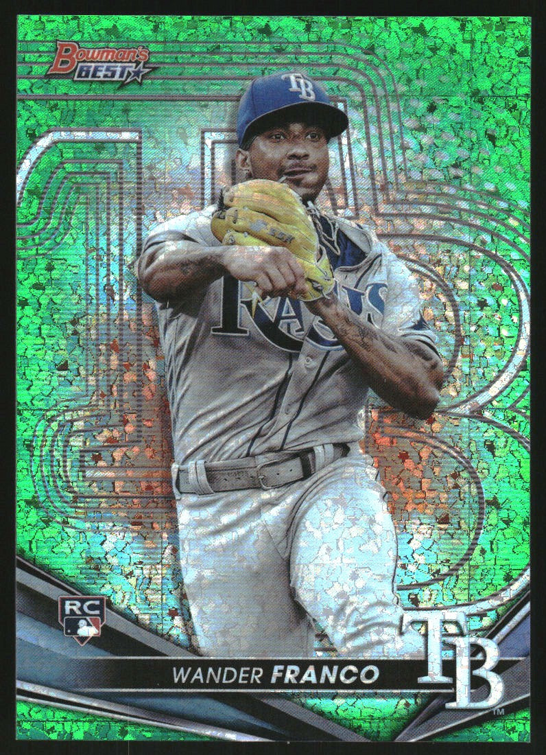 2022 Bowman's Best Green Mini Diamond Refractors #39 Wander Franco /99