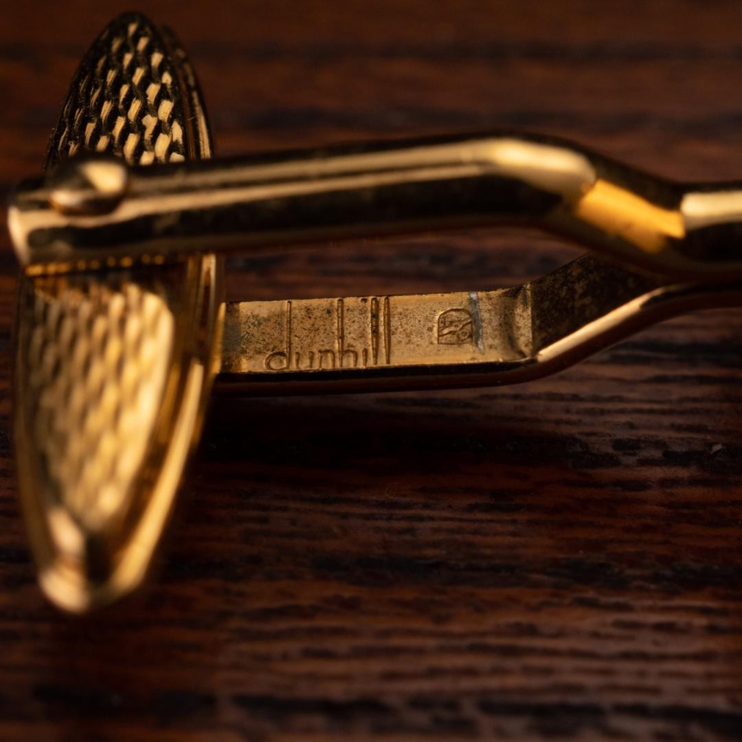 Dunhill Cufflinks No case Rectangular Shape Strip… - image 8