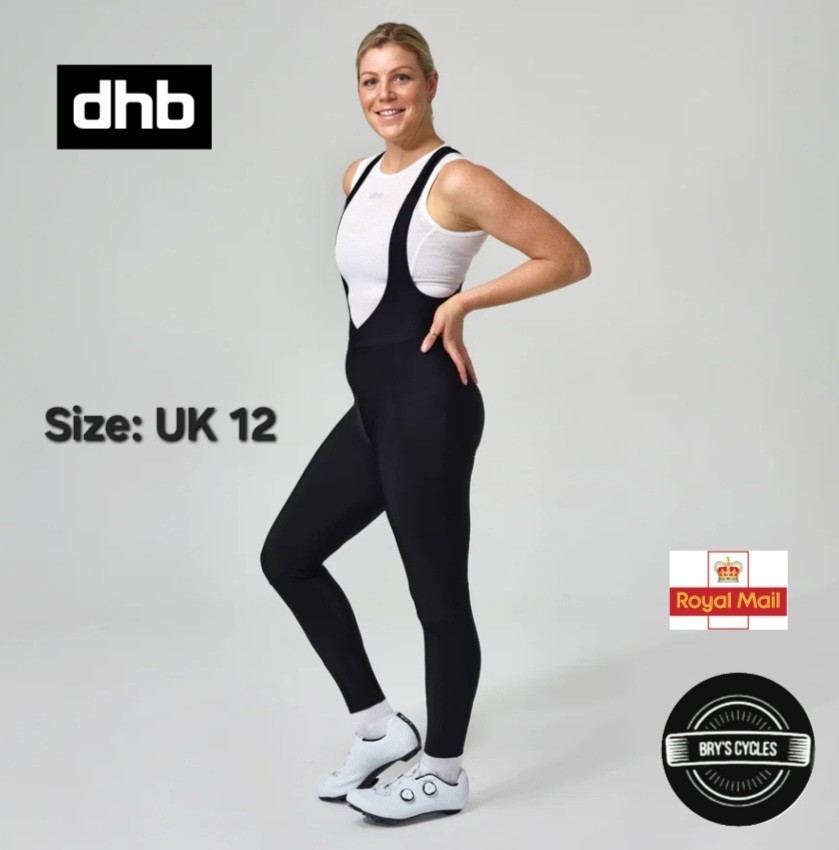 dhb Women's Aeron FLT Roubaix Thermal Bib Tight 2.0 - Size 12 - RRP £100