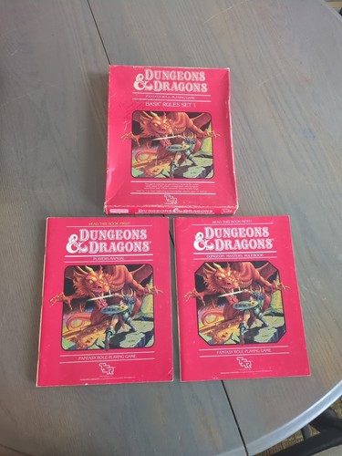 Dungeons & Dragons: Basic Rules Set 1 (MISSING DICE/CRAYON), 1st Red Box TSR - Picture 1 of 11