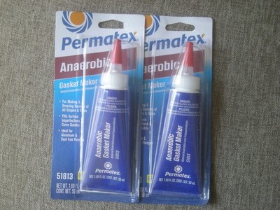 Permatex 51813 Anaerobic Gasket Maker, 50 ml Tube , Red, 2 PAK