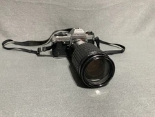PENTAX SUPER PROGRAM 35mm CAMERA w/ Cosmicar 70-200mm Lens Vintage Photography