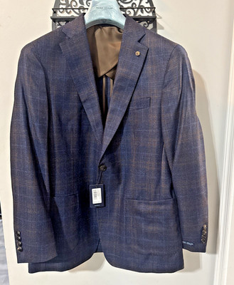 40R Peter Millar Crown Crafted Soft Sport Coat/Blazer NWT W/Carry BagMSRP $1198