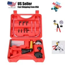 with Hand with Gauge Adapters Automotive Brake Fluid Bleeding Set for Bike Ca...