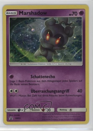 Marshadow German Pokemon Sun & Moon Black Star Promo #SM93