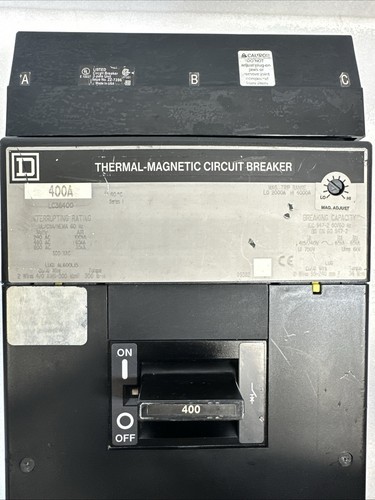 Square D LC36400 I-Line 400A 3 Pole 600V 3PH LC Molded Case Circuit Breaker NTO - Picture 9 of 13
