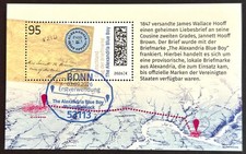 BUND 2026 BLOCK 97 ALEXANDRIA BLUE BOY 0,95&euro; ERSTTAGSSTEMPEL BONN / MINI-SHEET !