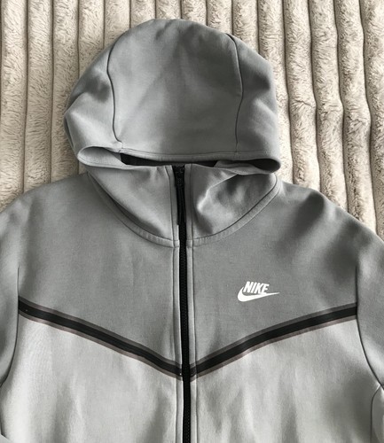 nike tech fleece hoodie grey mens medium - Picture 3 of 8