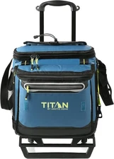 Titan Deep Freeze 60 (50+10) Can Wheeled Cooler - Collapsible Marine Blue 
