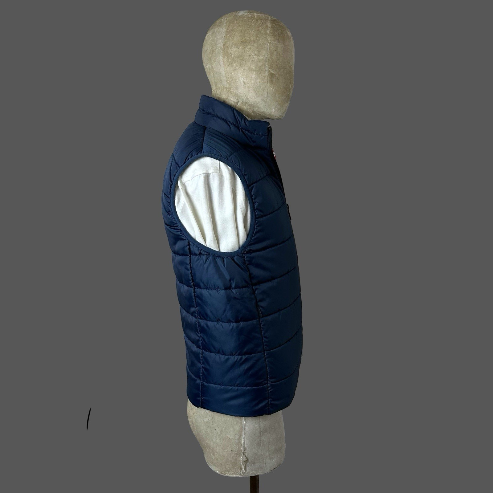 Armani Exchange Gilet Vest Bodywarmer Medium Men’s Blue Navy Puffer Quilted image 4