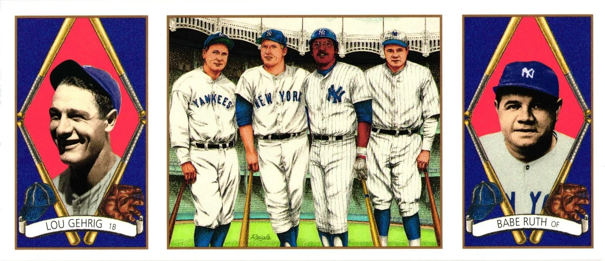 1993 Upper Deck B.A.T. Triple-Folders - Babe Ruth Lou Gehrig