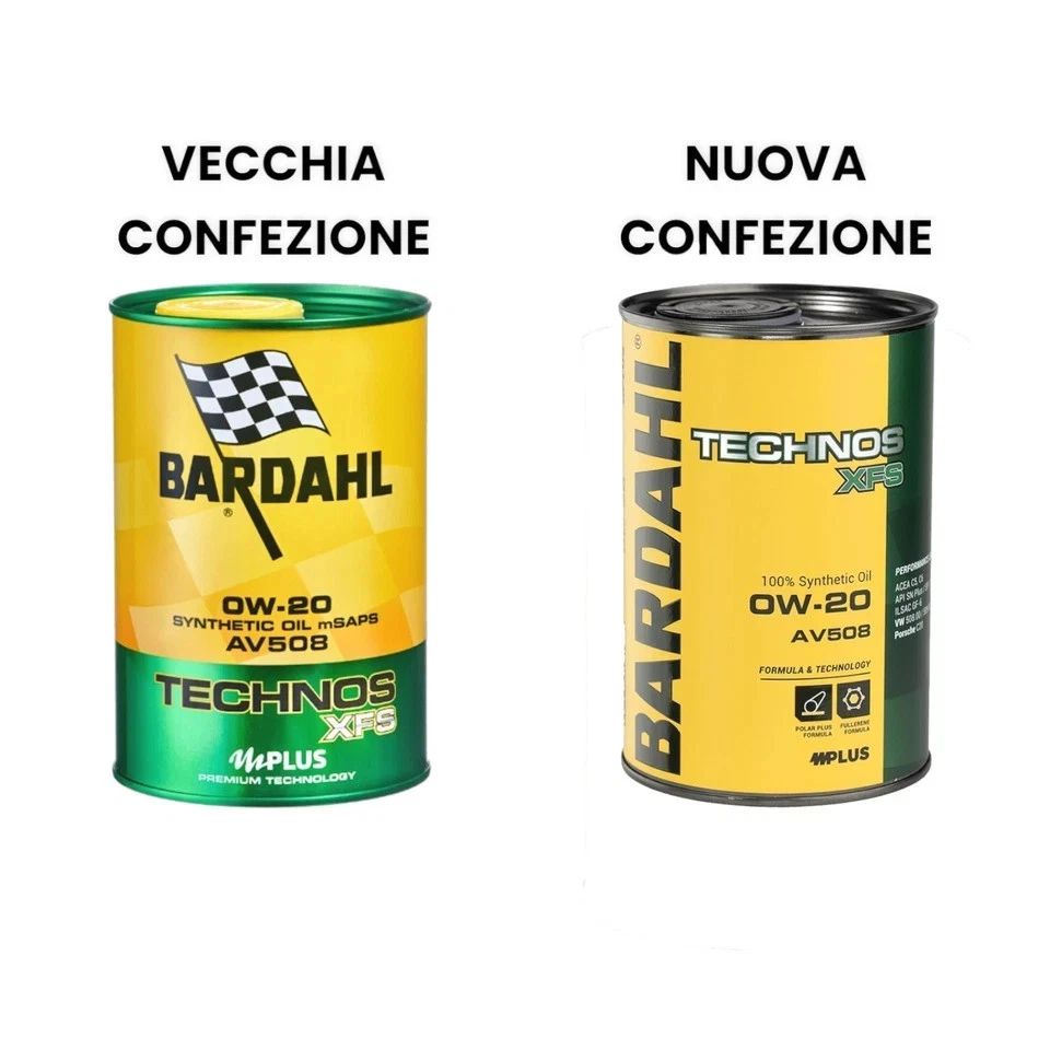 4 Litri Olio Motore Bardahl Technos XFS AV508 0W20 ACEA C5 C6 VW 508.00 509.00 - Immagine 3 di 4