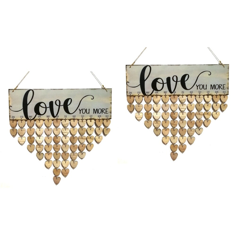 2 PCS Birthday Calendar Reminder Wall Calendars Classroom Dad Household