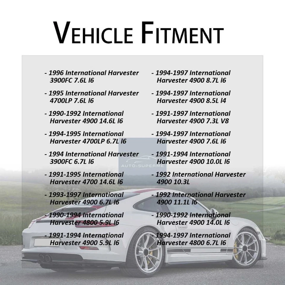 前置制动软管线 2x 适用于 1997 年国际收割机 4700LP 8.7L — 第 3/4 张图片