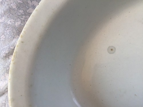 Antique JOHN EDWARDS White Ironstone Warranted CONGRESS 1880-1900 Oval Bowl 10" - Picture 7 of 9