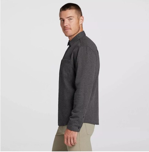 VRST Men's Long Sleeve Button Down Herringbone Shirt Sz XL Black... - Picture 3 of 3